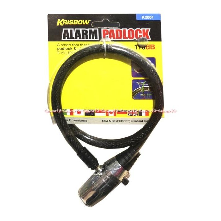 

Krisbow Alarm Padlock K2001 Tali Rantai Alarm Gembok Bunyi