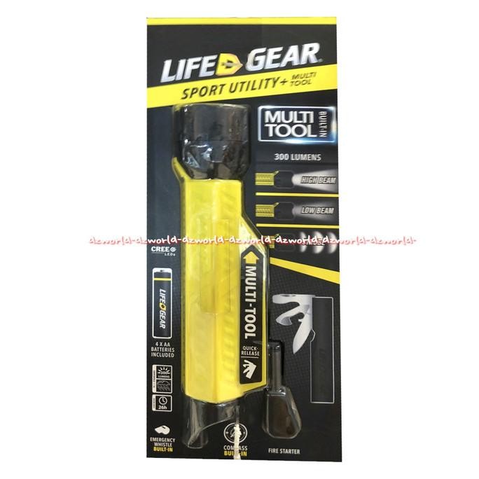 

Life Gear Sport Utility Multi Tools 300lumens Senter Dengan Peralatan