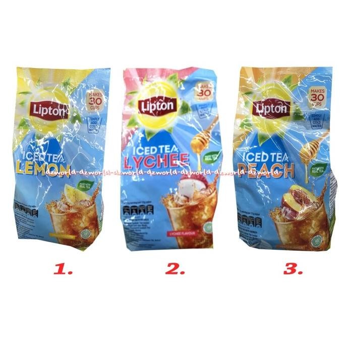 

Lipton Iced Tea Lychee Powder 30Cups Peach Teh Bubuk