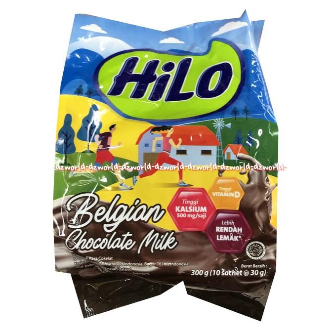 

Hilo Belgian Chocolate Milk 10sachets Susu Hilo Kemasan Sachets Hilo
