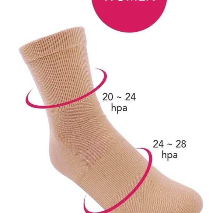 Kaos kaki aulora beige ,socks aulora beige ,kaos kaki aulora wanita ,kaos kaki kesehatan