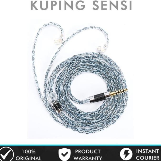 XINHS Rainbow Blue 4.4mm Silver Plated Copper Upgrade Cable for IEM