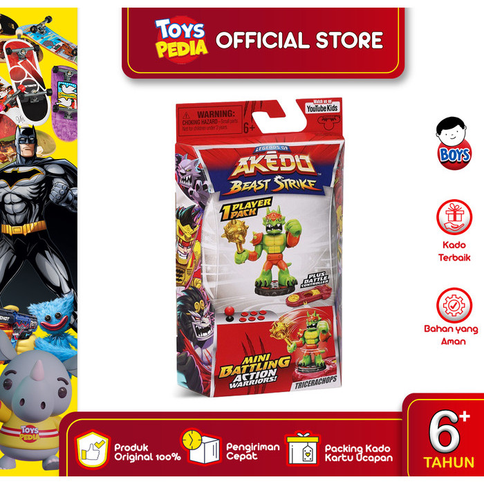 Mainan Akedo S5 Beast Strike 1 Player Pack