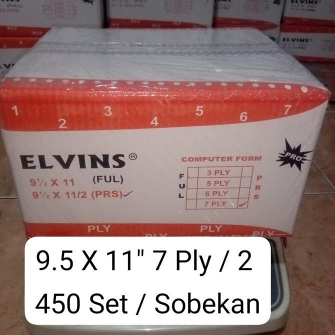 

Continuous Form 9.5 X 11" /2 7ply ELVINS/Kertas Komputer
