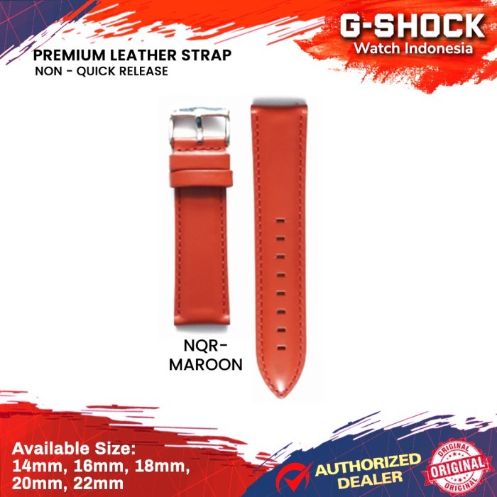 Tali Jam Tangan Kulit Strap Jam Original Genuine Leather Croco Casio