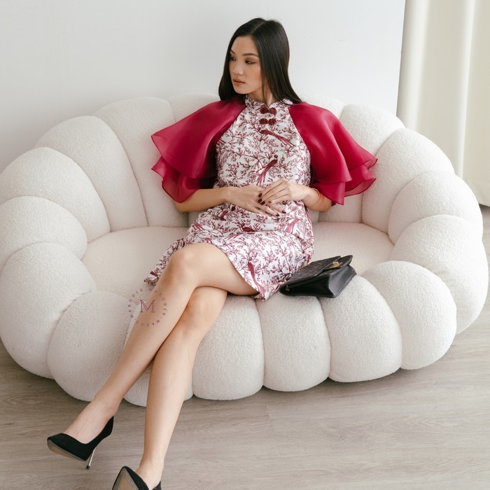 Maroo Mayleen Qipao Cheongsam Dress/Dress Imlek/Qipao/Cheongsam