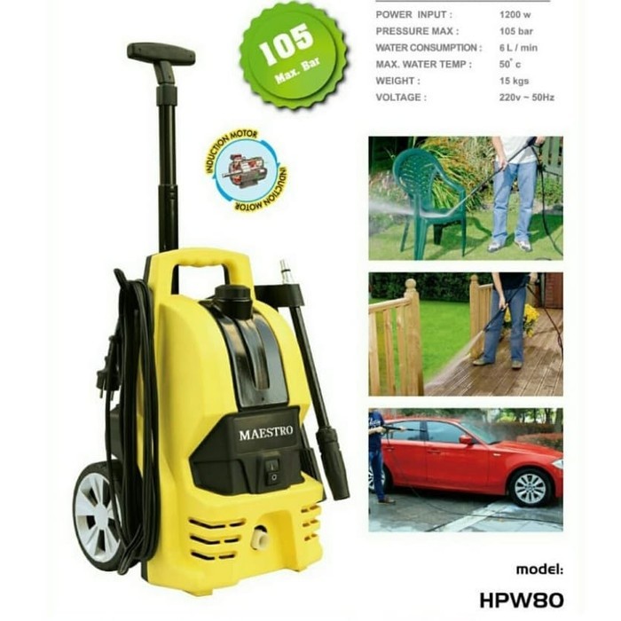 TERLARISSS Jet Cleaner Maestro/ Mesin Cuci Mobil, Motor, AC HPW 80