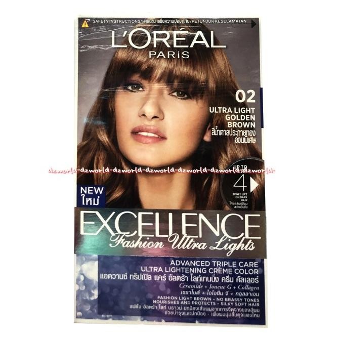 

L'oreal Excellence 02 Ultra Light Cat Warna Rambut Loreal Pewarna Rmbt