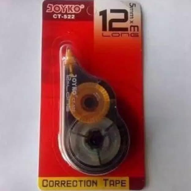 

Ready Terkini Tipex Kertas 12 Meter Joyko / Correction Tape CT-522