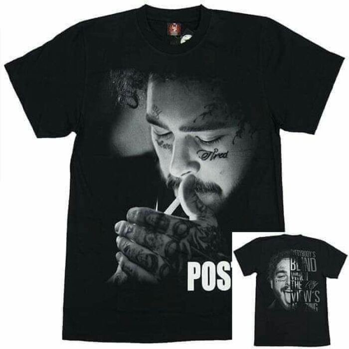 Kaos Band Rock Post Malone Posty Rock yeah Hot rock Merek Kaos hitam |ulm0Ma6l|