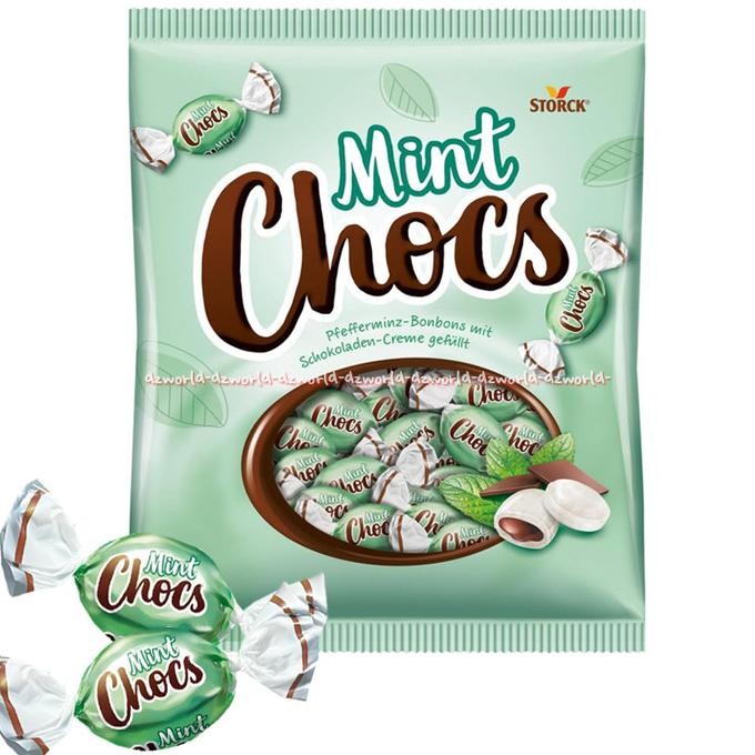 

Mint Chocs Storck Peppermint Candies With Chocolate Perment Mint 200gr