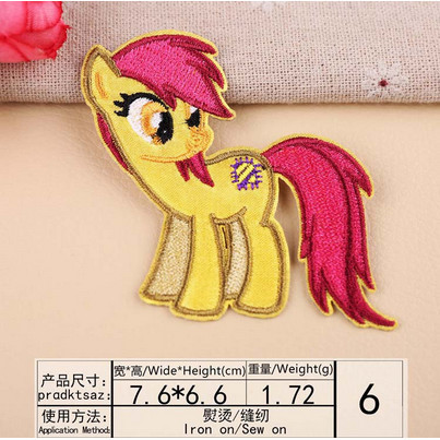 

CN820 Iron On Embroidery Patch - Little Pony CUCI GUDANG