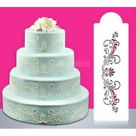 

FX470 Flower Vines Cake Stencil #15 FREE ONGKIR