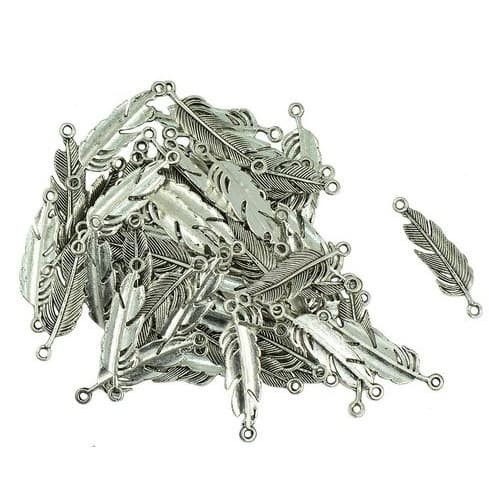 

SZ752 Feather Style Enamel - Conector Charm Bentuk Bulu (20pcs) PROMO