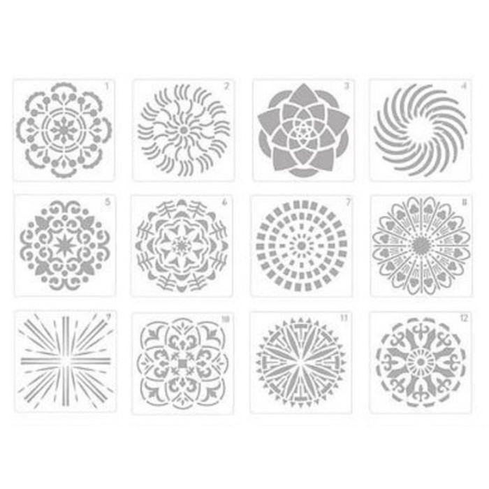 

SP988 Plastic Stencil - Stensil Dekorasi Motif_GRS18 (17.8x17.8cm) TERBARU