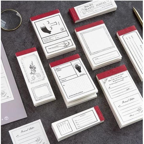 

QQ650 Memories Writable Paper - Kertas Memo Design Retro (50pcs) DISKON