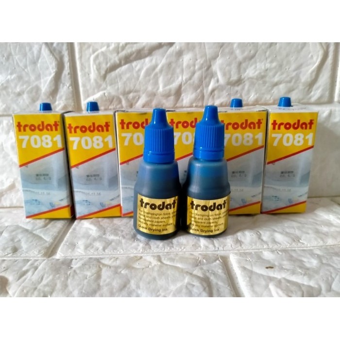 

[L4Riiss] tinta trodat 7081 biru untuk plastik/kertas glossy/kaca/plat/besi