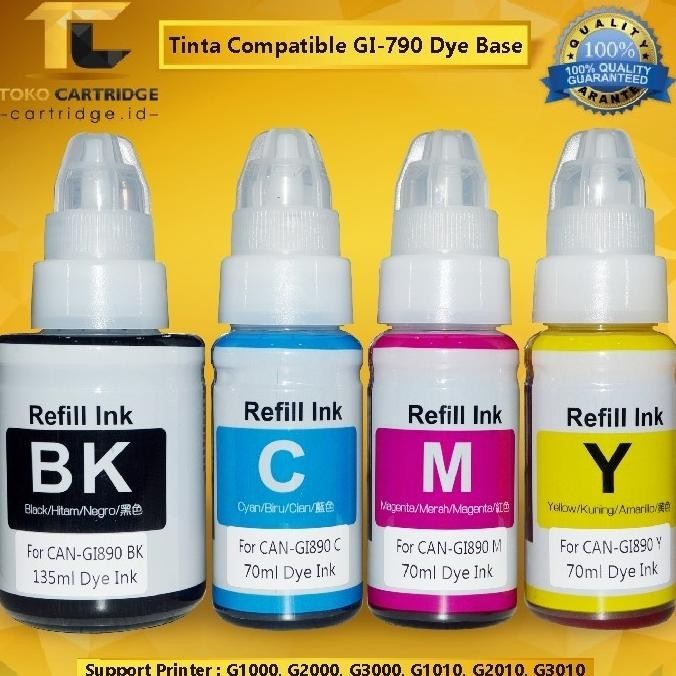 

TINTA REFILL ISI ULANG CANON BLACK 100 ML PREMIUM GRADE, DYE BASE