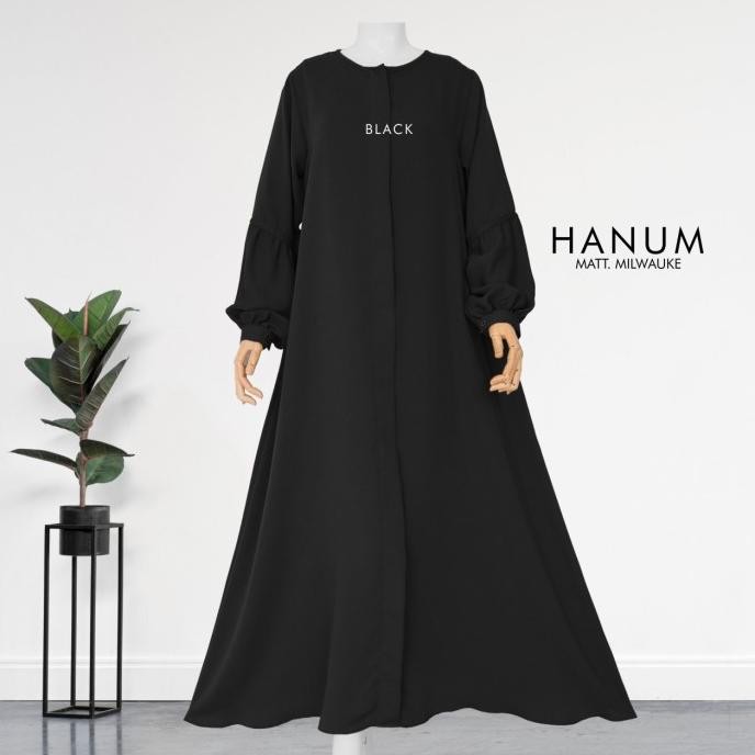 HANUM ABAYA ALHAURAA PREMIUM GAMIS SYAR'I MUSLIMAH DENGAN 8 PILIHAN WARNA H24S