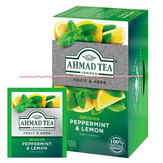 

Ahmad Tea Peppermint Lemon Relax 20 Tea Bag Teh Daun Mint Jeruk