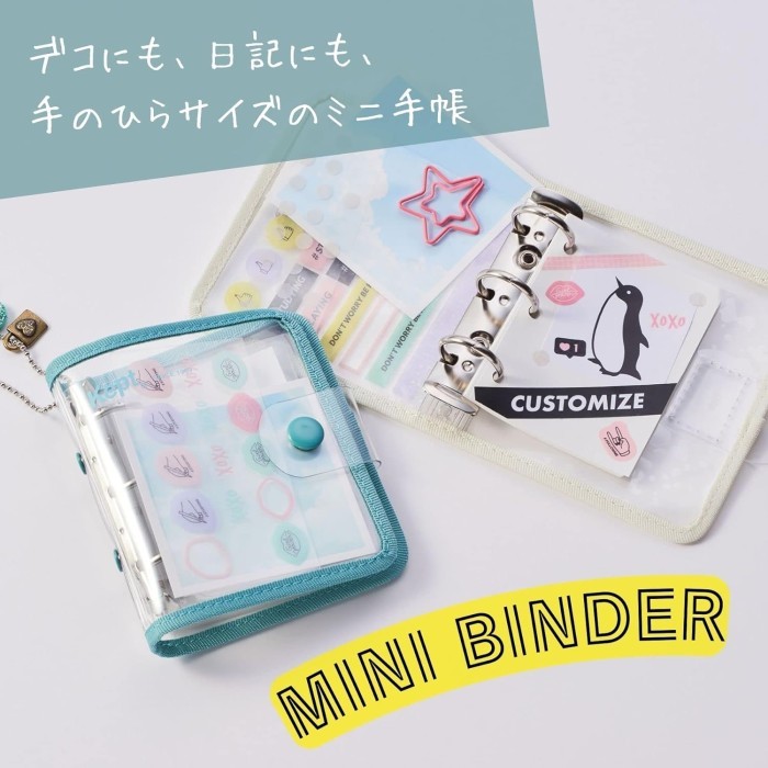 

NEW Raymay Kept Mini Binder 3 Holes Ring Buku Catatan Mini Notebook