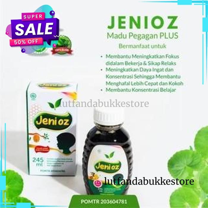 

JENIOZ MADU PEGAGAN PLUS SUPLEMEN KESEHATAN OTAK CERDAS GRATIS ONGKIR!!