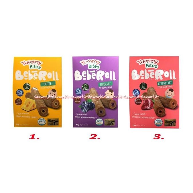 

Yummy Bites Beberol Blueberry Baked Snack Baby Cemilan Bayi 40gr