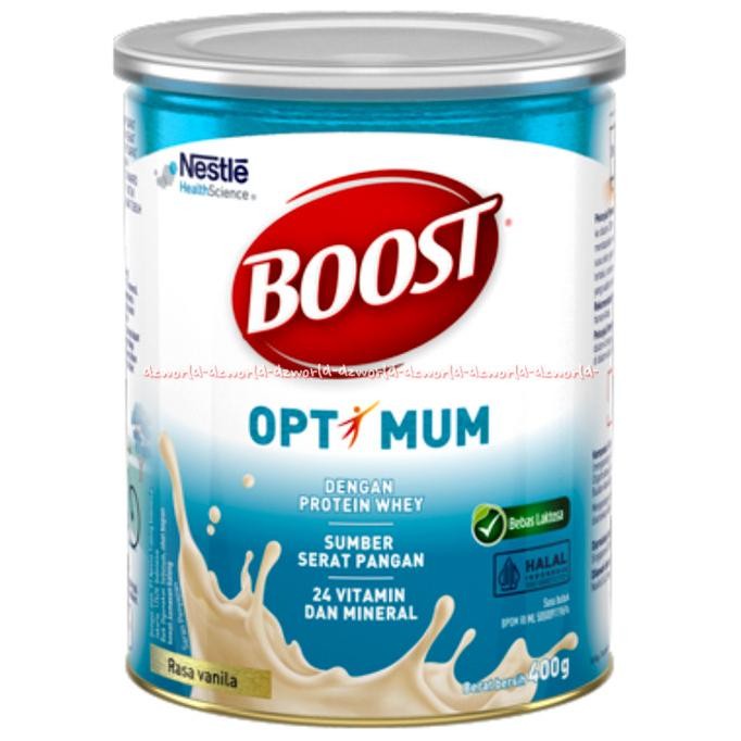 

Nestle Boost Optimum Rasa Vanila 400gr Vanilla Susu Bubuk Kaleng