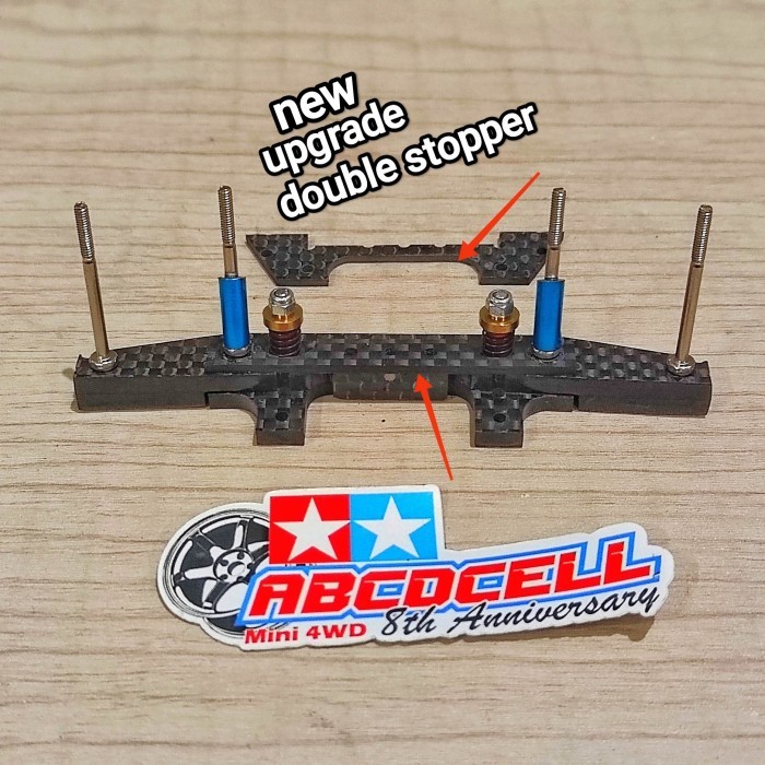 tamiya bumper depan at double stopper new upgrade bisa all chassis