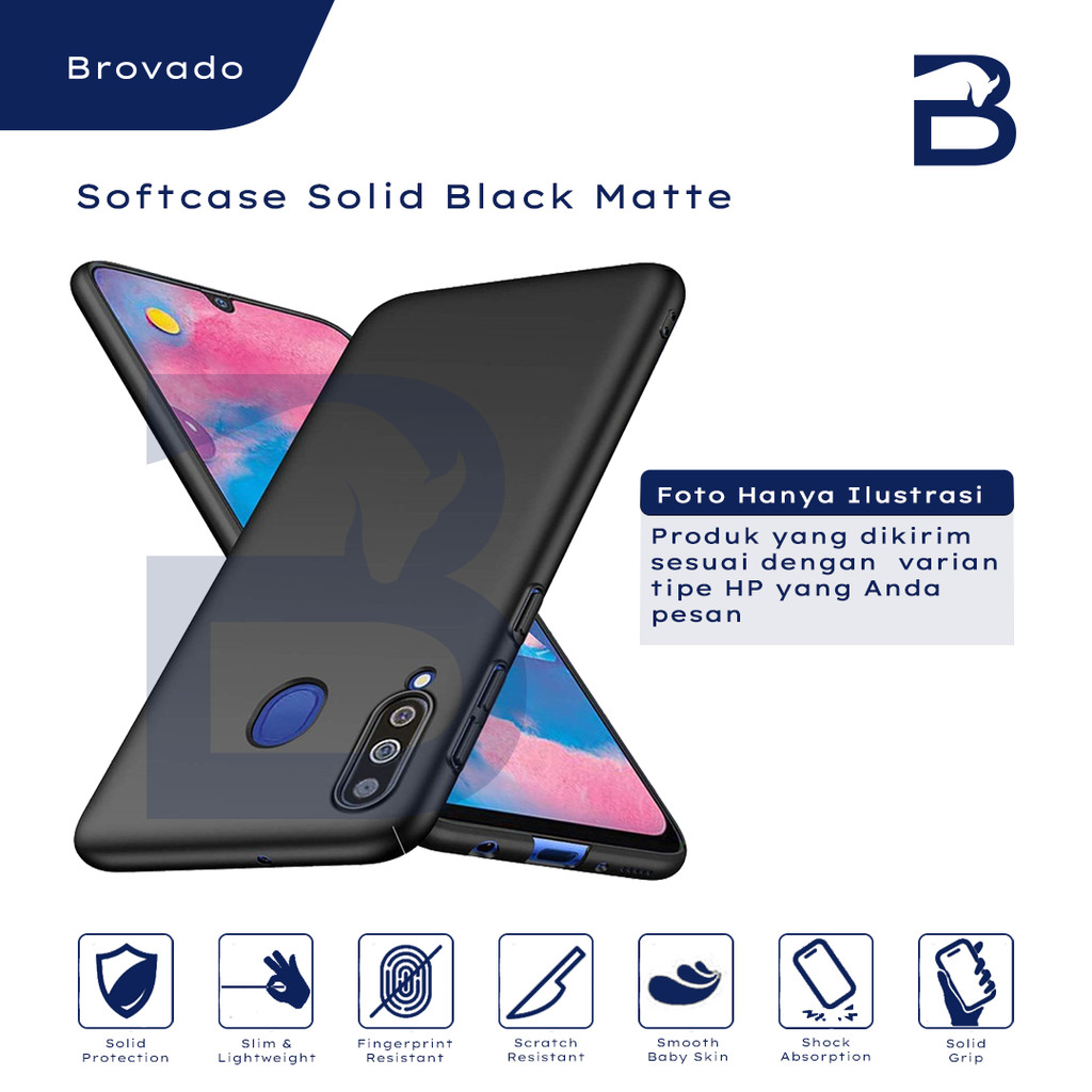 Casing Nokia  C31 Softcase Solid Black Matte Silikon TPU Hitam