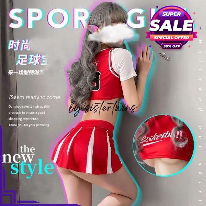 LINGERIE SET SERAGAM PEMANDU SORAK SEPAK BOLA SEXY SERAGAMKOSTUM BY SISTER TWINS STORE HIGHT CLASS 