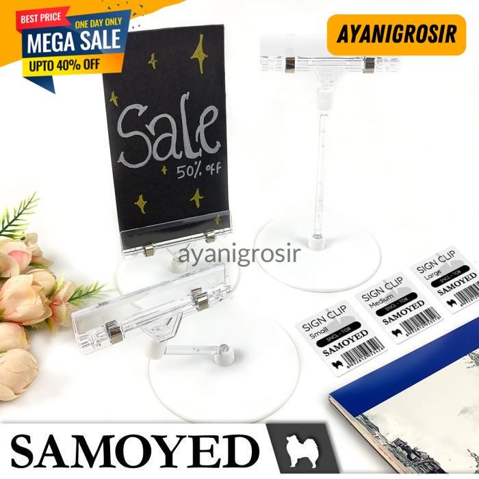 

BEST PRODUK KLIP / PENJEPIT / JEPITAN LABEL HARGA / SIGN / DISPLAY CLIP SAMOYED SNCL-TO8 BY AYANI GROSIR !!