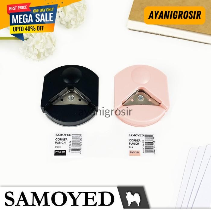 BEST PRODUK PEMOTONG SUDUT KERTAS / PAPER CORNER PUNCH / CUTTER SAMOYED PNCC-R4 BY AYANI GROSIR 