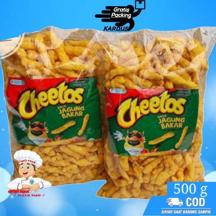 

STOK TERBATAS [500g] Cheetos RASA JAGUNG BAKAR - BISA COD Hamba Snack Kiloan