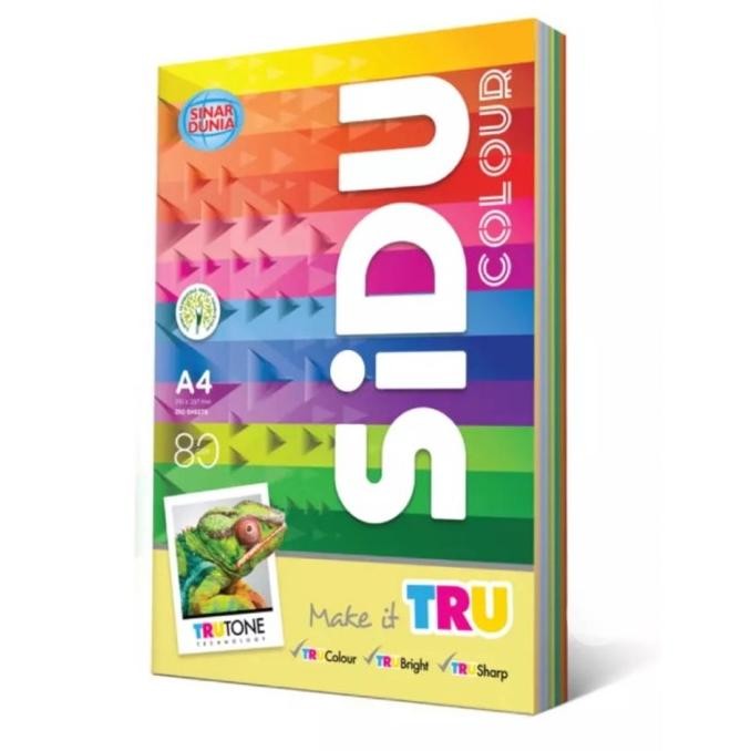 

Sale Hvs Sidu Warna Rainbow A4 80Gr 250 Lembar
