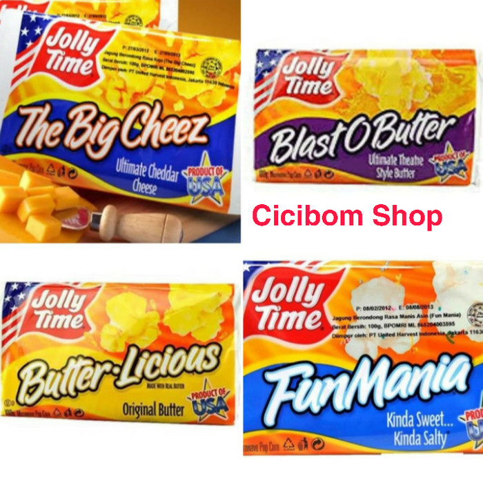 

STOK TERBATAS Jolly Time popcorn / pop corn jolly time / jollytime / snack cemilan
