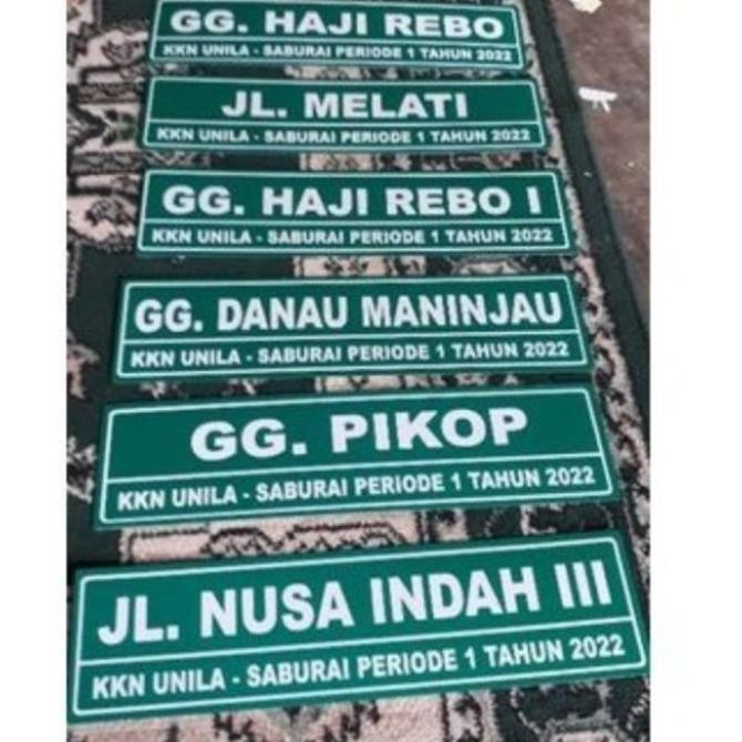 

plang nama jalan custom KGS