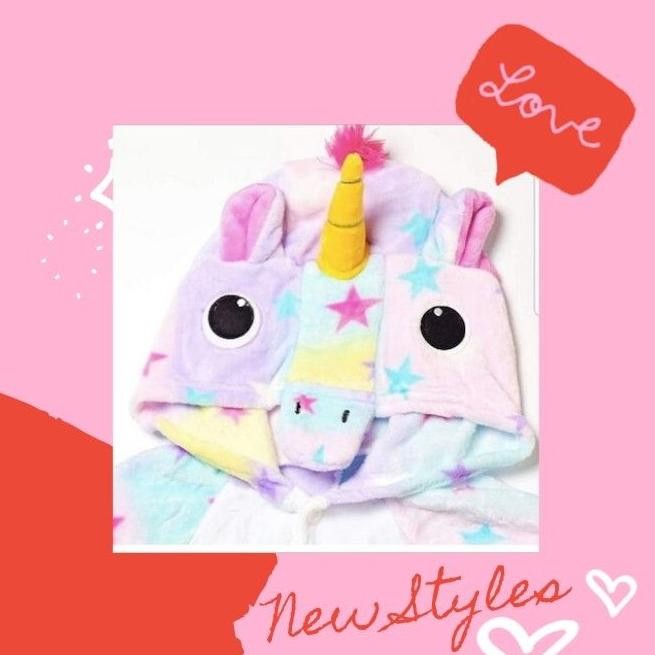 Kostum Anak Unicorn Kostum Cosplay Unicorn Kostum Onesie Unicorn
