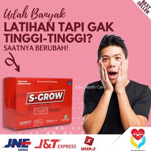Sgrow S-Grow Asli Susu Peninggi Badan Cepat Ampuh 1/2 Box H85S