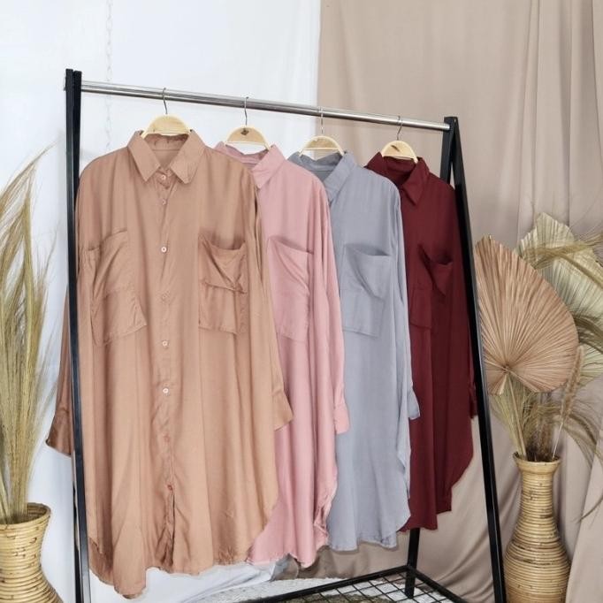 Baru Naila Tunik / Atasan Wanita / Tunik Jumbo / Tunik Pink / Tunik Wanita