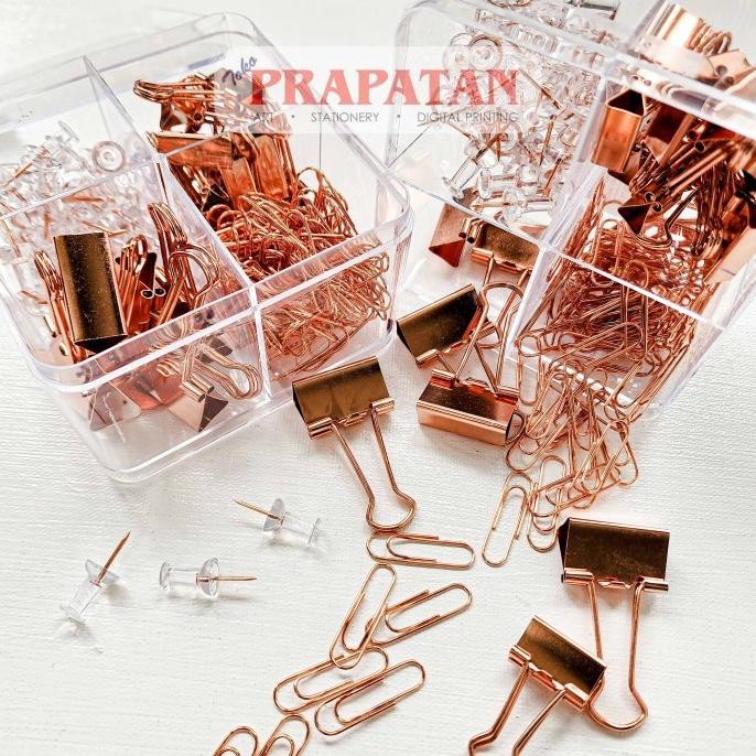 

Premium Quality Deli Binder Paper Clip Push Pin Set 78551 | Set Penjepit Kertas