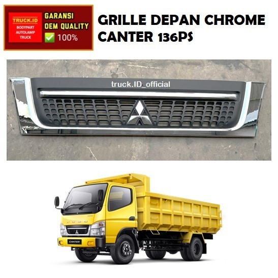 GRILLE GRILL DEPAN CHROME CANTER 136 PS *chrome