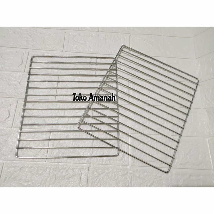 Tray / Rak Oven Ukuran 38cm x 36cm Bahan Chrome Tebal Dan Kokoh
