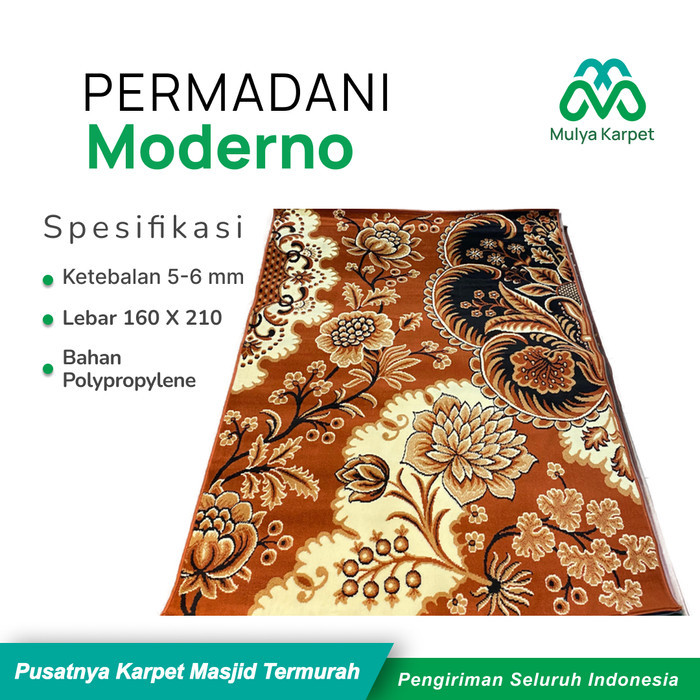 Karpet Permadani 160 X 210 cm Moderno Motif Modern