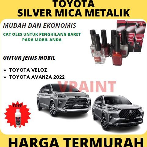 Cat Oles Mobil Toyota Veloz/Avanza New Silver Mica Metalik Original Termurah