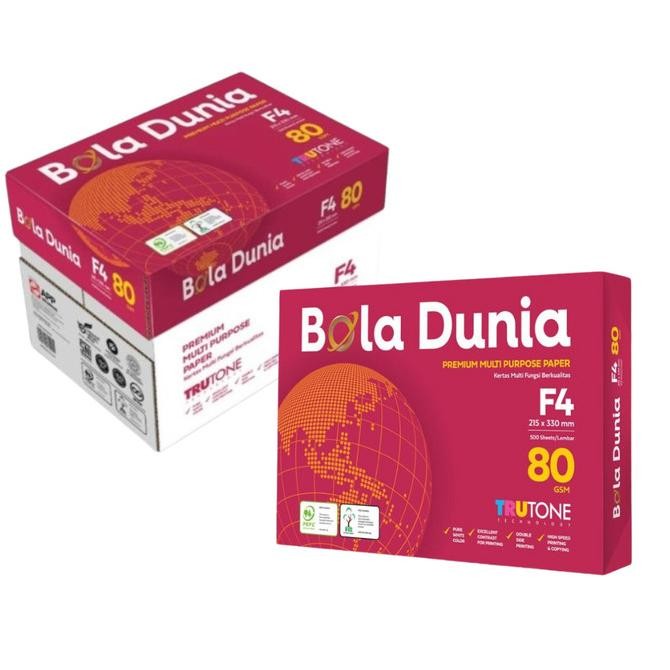 

Sale Kertas Hvs F4 Bola Dunia 80Gsm