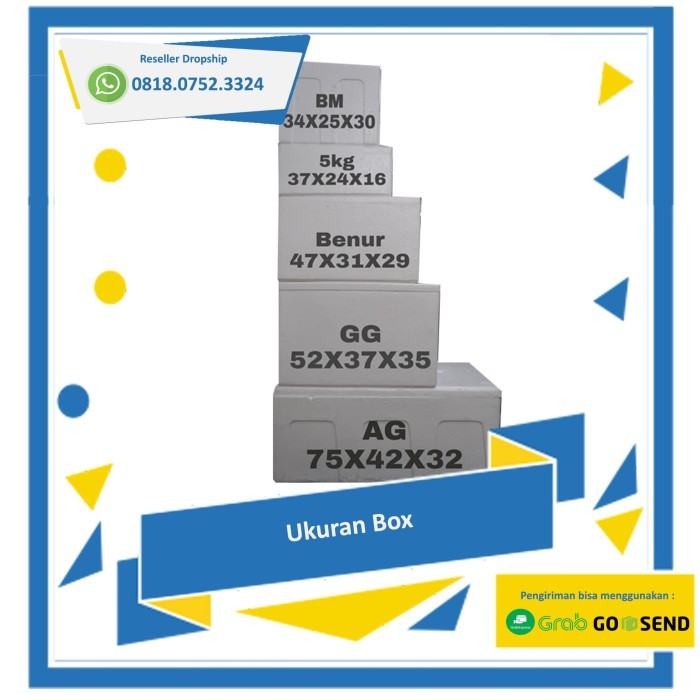 PROMO Styrofoam box 25-30kg / Sterofoam Ikan Segar/cool box/ice box