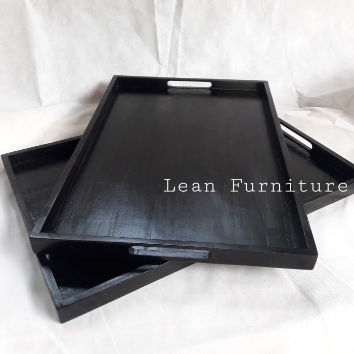 Black Tray / Nampan Kayu / Nampan Hotel / Nampan Kotak