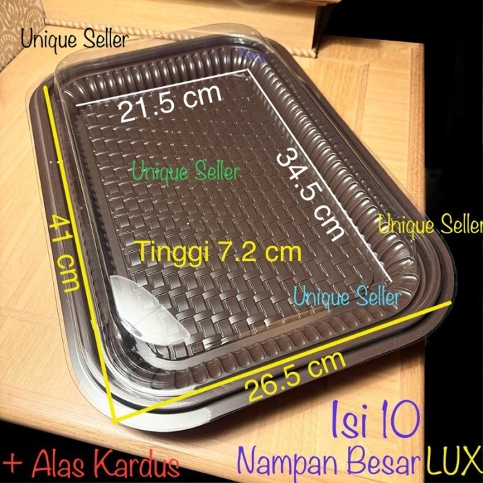 [Isi10] Nampan Mika Besar LUX Alas Kardus / Nampan Plastik Besar L / Nampan Plastik Besar Jumbo /