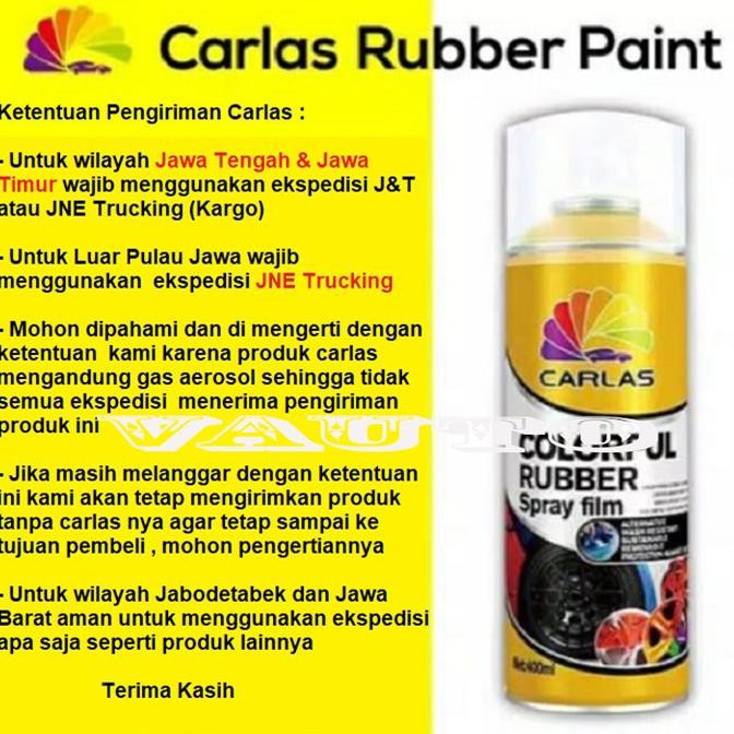 Carlas Rubber Paint Black C4 - Hitam Doff Murah